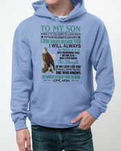 Load image into Gallery viewer, Look Right Beside You Eagle Mom Gift For Son Hoodie
