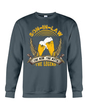 Load image into Gallery viewer, Beer Day Funny Gift For Son-In-Law The Man The Myth The Legend Sweatshirt
