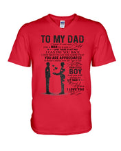 Load image into Gallery viewer, Giving For  Dad Let You Know You're Appreciated  Custom Design Guys V-Neck
