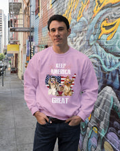 Load image into Gallery viewer, Keep America Great Yorkshire Terrier Gift For Dog Lovers Sweatshirt
