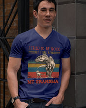 Load image into Gallery viewer, Grandma Gift For Grandson I Tried To Be Good But I Take After Guys V-Neck
