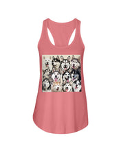 Load image into Gallery viewer, Many Love Husky Siberian On Phone Case Gift For Husky Lovers Ladies Flowy Tank
