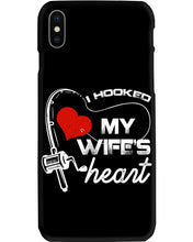 Load image into Gallery viewer, I Hooked My Wifes Heart Gift For Fishing Lovers Phone case
