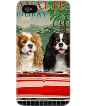 Load image into Gallery viewer, Cavalier Happy Holiday Gift For Dog Lovers Phone case
