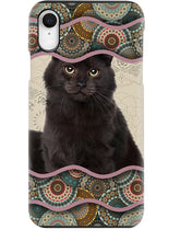 Load image into Gallery viewer, Lovely Phone Case Cute Black Cat Boho Pattern Gift For Cat Lovers Phone case
