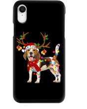Load image into Gallery viewer, Beagle Gorgeous Reindeer Xmas Lights Gift For Dog Lovers Phone case
