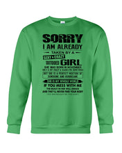 Load image into Gallery viewer, I'm Already Taken By November Sexy Crazy Girl For Birthday Gift Sweatshirt
