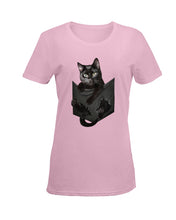 Load image into Gallery viewer, Cat In Your Front Pocket Perfect Gift For Friends Who Loves Cat Ladies Tee
