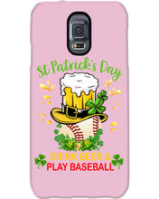Load image into Gallery viewer, Baseball Drink Beer Day St Patrick's Day Gift For Baseball Lovers Phone case
