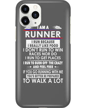 Load image into Gallery viewer, I Am A Runner I Run Because I Really Like Food Custom Design Phone case
