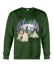 Load image into Gallery viewer, Cavalier King It's Who You Travel With Gift For Dog Lovers Sweatshirt
