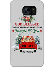 Load image into Gallery viewer, Golden Retriever X-mas Road Gift For Dog Lovers Phone case
