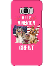 Load image into Gallery viewer, Keep America Great Yorkshire Terrier Gift For Dog Lovers Phone case
