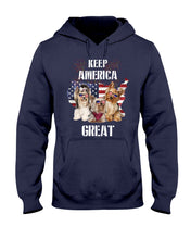 Load image into Gallery viewer, Keep America Great Yorkshire Terrier Gift For Dog Lovers Hoodie
