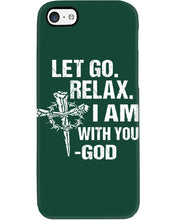 Load image into Gallery viewer, Let You Relax I Am With You Gray Background Phone case
