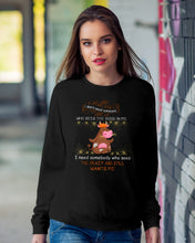 Load image into Gallery viewer, Cow I Need Somebody Who Sees The Crazy And Still Wants Me Sweatshirt
