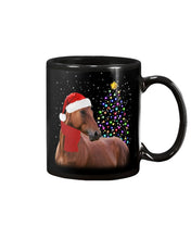 Load image into Gallery viewer, Cute Horse With Santa Hat Lovely Christmas Tree Gift For Horse Lovers Mug
