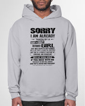 Load image into Gallery viewer, I'm Already Taken By    September Sexy And Crazy Girl For Birthday Gift Hoodie
