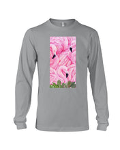Load image into Gallery viewer, Beautiful Flamingo And Feather Gift For Flamingo Lovers Unisex Long Sleeve

