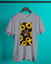 Load image into Gallery viewer, Dog Paw Sunflower  Special Custom Design For Dog Lovers Guys V-Neck
