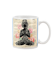 Load image into Gallery viewer, I'm Mostly Peace Love And Light Yoga Gift For Yoga Lovers Mug

