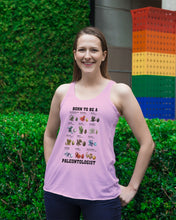 Load image into Gallery viewer, Born To Be Paleontologist Custom Design Gift For Kids Ladies Flowy Tank
