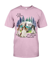 Load image into Gallery viewer, Cavalier King It's Who You Travel With Gift For Dog Lovers Guys Tee
