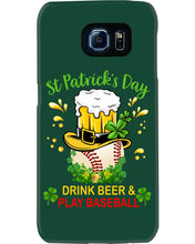 Load image into Gallery viewer, Baseball Drink Beer Day St Patrick's Day Gift For Baseball Lovers Phone case
