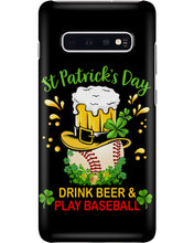Load image into Gallery viewer, Baseball Drink Beer Day St Patrick's Day Gift For Baseball Lovers Phone case
