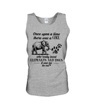Load image into Gallery viewer, A Girl Really Loved Elephants And Dogs  Special Custom Design Unisex Tank Top
