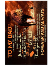 Load image into Gallery viewer, Lion Gift For Mom I'll Always Be There Little Girl Vertical Poster
