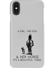 Load image into Gallery viewer, A Girl Her Dog Her Horse It's A Beautiful Thing Phone case
