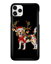 Load image into Gallery viewer, Beagle Gorgeous Reindeer Xmas Lights Gift For Dog Lovers Phone case
