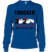 Load image into Gallery viewer, 2020 The Year When Shit Got Real Quarantined Gift For Trucker Unisex Long Sleeve
