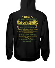 Load image into Gallery viewer, 5 Things You Should Know About This New Jersey Girl Custom Design Hoodie
