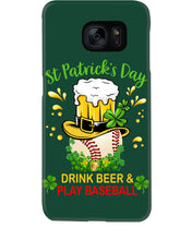 Load image into Gallery viewer, Baseball Drink Beer Day St Patrick's Day Gift For Baseball Lovers Phone case
