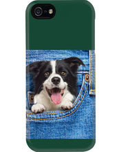 Load image into Gallery viewer, Border Collie In Denim Pocket Gift For Dog Lovers Phone case

