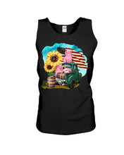 Load image into Gallery viewer, Black Phone Case With Pig Sunflower Gift For Pig Lovers Unisex Tank Top
