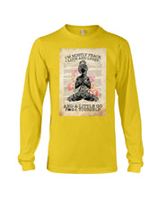 Load image into Gallery viewer, I'm Mostly Peace Love And Light Yoga Gift For Yoga Lovers Unisex Long Sleeve
