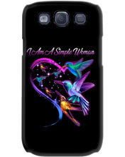 Load image into Gallery viewer, Hummingbirds Heart Shaped I Am A Simple Woman Gift For Mom Phone case
