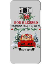 Load image into Gallery viewer, Golden Retriever X-mas Road Gift For Dog Lovers Phone case
