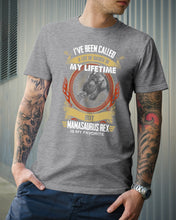 Load image into Gallery viewer, Mamasaurus Rex Is My Favorite Special Custom Design Guys Tee
