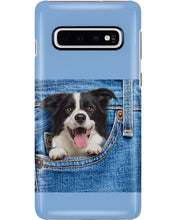 Load image into Gallery viewer, Border Collie In Denim Pocket Gift For Dog Lovers Phone case
