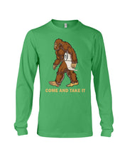 Load image into Gallery viewer, Bigfoot Come And Take It Simple Custom Design Unisex Long Sleeve
