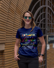 Load image into Gallery viewer, I Am A Librarian Not A Magician Custom Design Gifts Ladies Tee
