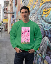 Load image into Gallery viewer, Beautiful Flamingo And Feather Gift For Flamingo Lovers Sweatshirt
