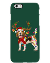 Load image into Gallery viewer, Beagle Gorgeous Reindeer Xmas Lights Gift For Dog Lovers Phone case

