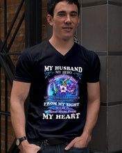 Load image into Gallery viewer, Hummingbird My Husband My Guardian Angel Gift For Angel Husband Guys V-Neck
