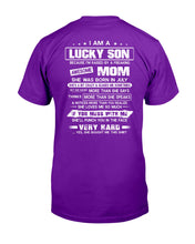 Load image into Gallery viewer, Gift For Son Who Raised By A Freaking Awesome July Mom She's A Bit Crazy Guys Tee
