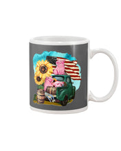 Load image into Gallery viewer, Black Phone Case With Pig Sunflower Gift For Pig Lovers Mug
